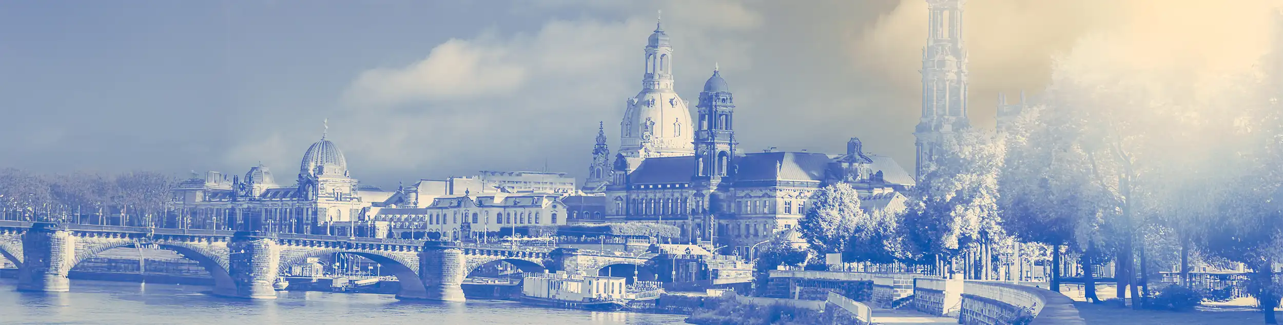 Panorama der Altstadt von Dresden